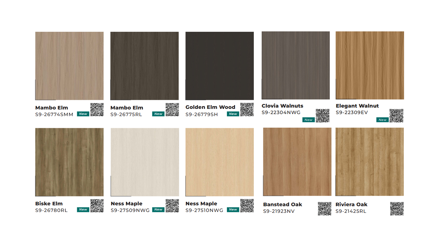 Bảng màu ván gỗ MDF phủ Melamine