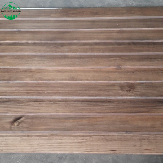 VÁN GỖ THÔNG XẾP LÁ 3
