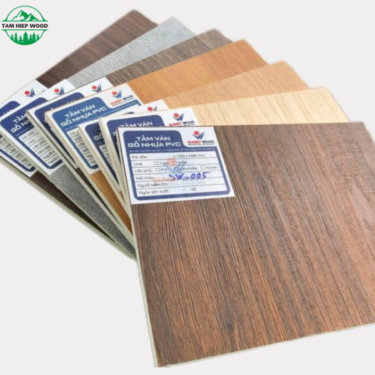 TẤM VÁN NHỰA SUNNY WOOD PHỦ FILM PVC